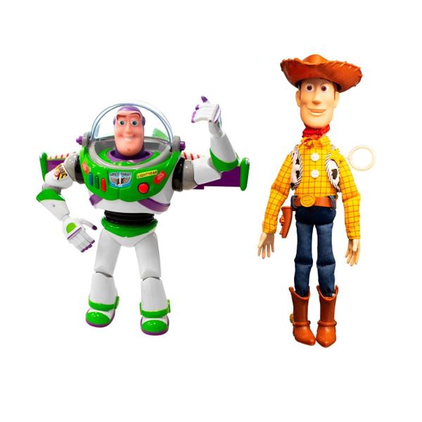 Imagem de Woody e Buzz Lightyear Bonecos Com Som e Falam Em Português