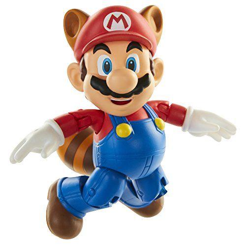 Imagem de World of Nintendo Raccoon Mario 4" Action Figure