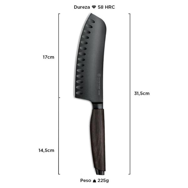 Imagem de Wüsthof AEON - Faca Santoku com Sulcos 7" (Ed. Limitada - No 155)