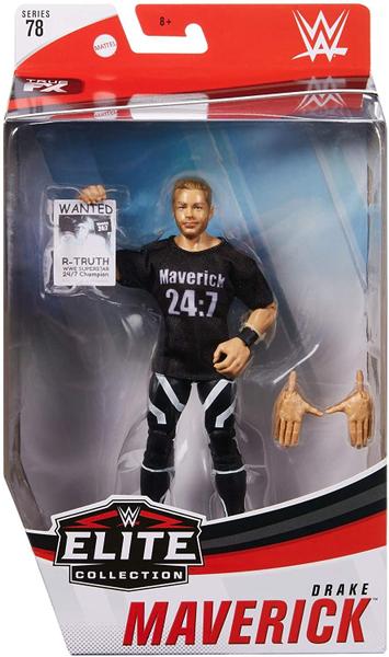 Imagem de WWE Drake Maverick Elite Series 78 Deluxe Action Figure with Realistic Facial Detailing, Iconic Ring Gear &amp Accessories