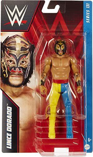 Imagem de WWE Lince Dorado Action Figure, Posable 6-inch Collectible para Idades 6 Years Old & Up