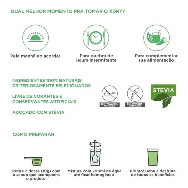X Dry (200g) - Sabor: Abacaxi com Hortelã - Nutrata Imagem de X Dry (200g) - Sabor: Abacaxi com Hortelã