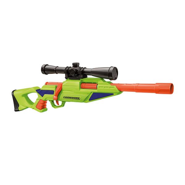 X-Target Carnivore com 4 Dardos Verde Alcance de 25m Mira Removível Compartimento para Dardos Multikids - BR2029 Imagem de X-Target Carnivore com 4 Dardos Verde Alcance de 25m Mira Removível Compartimento para Dardos Multikids - BR2029