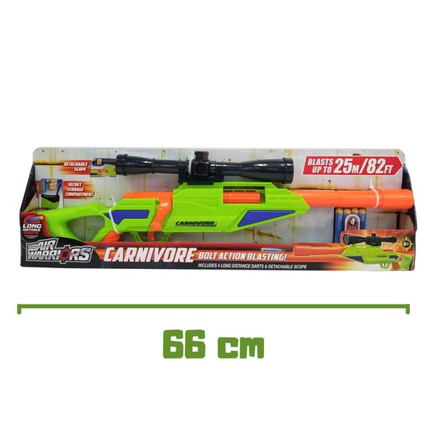X-Target Carnivore com 4 Dardos Verde Alcance de 25m Mira Removível Compartimento para Dardos Multikids - BR2029 Imagem de X-Target Carnivore com 4 Dardos Verde Alcance de 25m Mira Removível Compartimento para Dardos Multikids - BR2029