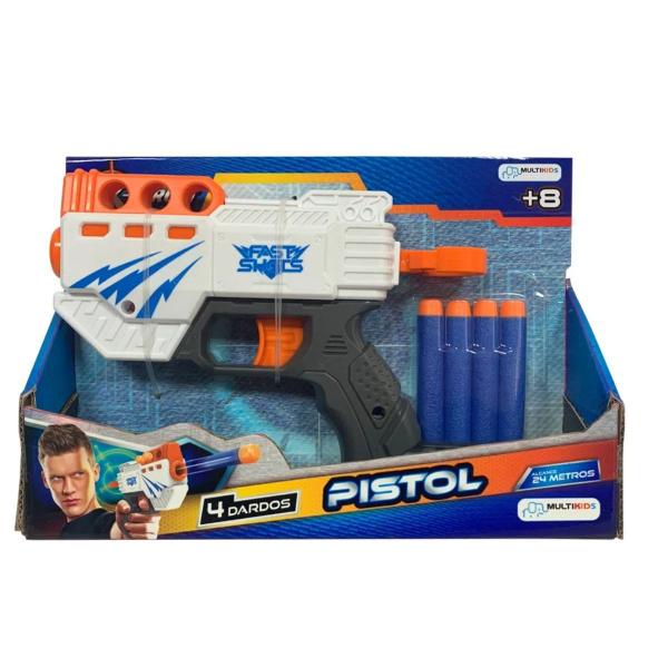 Imagem de X-Target Pistol com 4 Dardos - Multikids BR1457