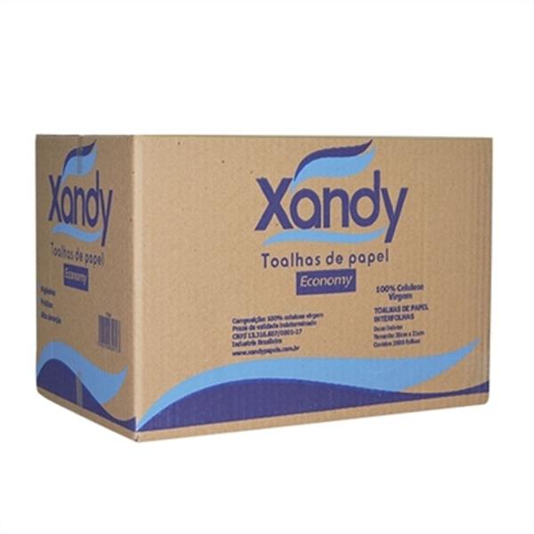 Imagem de Xandy papel interfolhado caixa com 2000 folhas de 20x21 cm