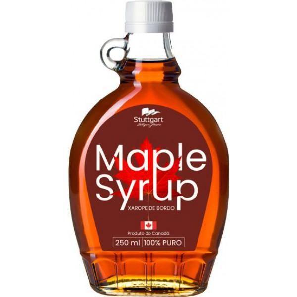 Xarope De Maple 100% Stuttgart - Importado Canada 250Ml - Maple Syrup Imagem de Xarope De Maple 100% Stuttgart - Importado Canada 250Ml