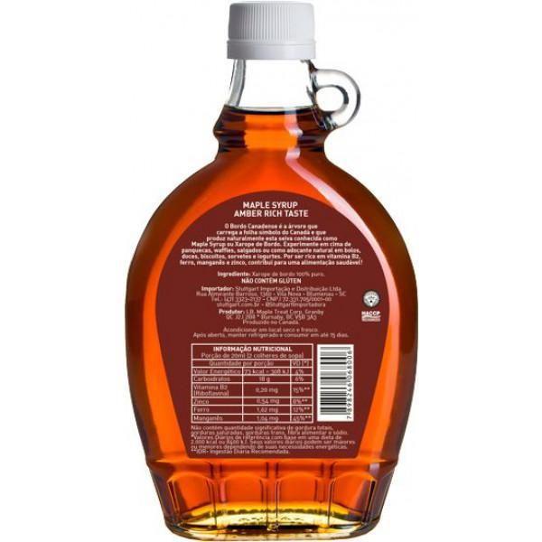 Xarope De Maple 100% Stuttgart - Importado Canada 250Ml - Maple Syrup Imagem de Xarope De Maple 100% Stuttgart - Importado Canada 250Ml