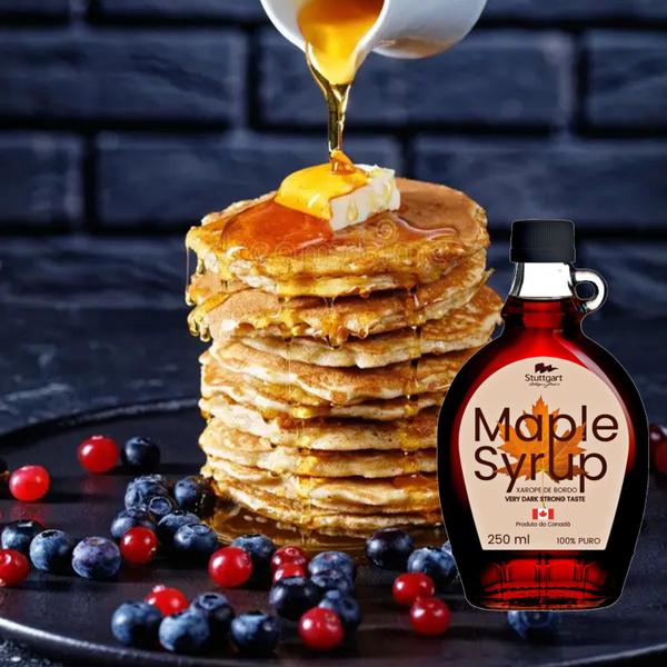 Xarope de Maple Canadense Escuro STUTTGART 250ml Imagem de Xarope de Maple Canadense Escuro STUTTGART 250ml