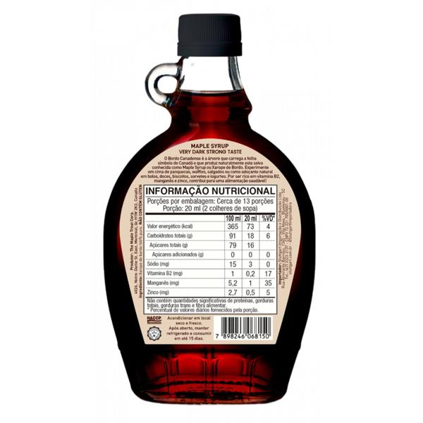 Xarope de Maple Canadense Escuro STUTTGART 250ml Imagem de Xarope de Maple Canadense Escuro STUTTGART 250ml