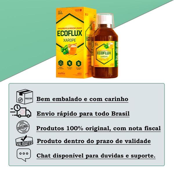 Imagem de Xarope Ecoflux Pópolis Agrião e Mel 120ml - Ecofitus