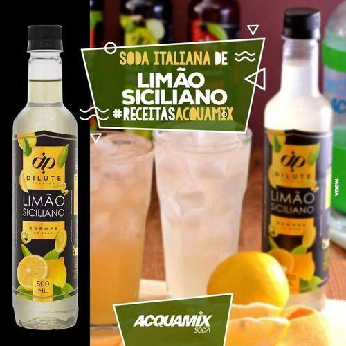 Xarope Para Soda Italiana Limão Siciliano Diet Dilute 500ml Imagem de Xarope Para Soda Italiana Limão Siciliano Diet Dilute 500ml