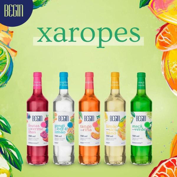 Imagem de Xarope Sabor Frutas Vermelhas Begin Soda Italiana 750Ml