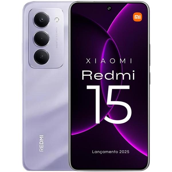 Xiaomi Redmi 15 Lançamento 2025 Tela 144Hz 50MP camera IA integrada 256GB 128GB 12GB rambo...