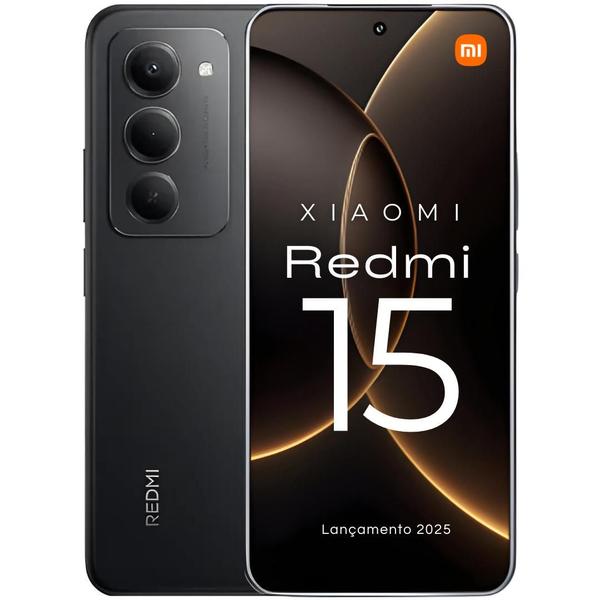 Xiaomi Redmi 15 Lançamento 2025 Tela 144Hz 50MP camera IA integrada 256GB 128GB 12GB rambo...