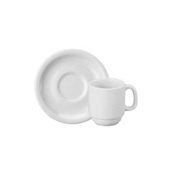 Imagem de Xicara Café Com Pires 70ml Porcelana Schmidt - Mod. Cilindrica 007