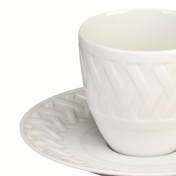 Imagem de Xícara café com pires em porcelana Limoges Lousiane 160ml