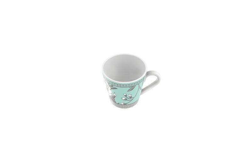 Imagem de Xícara Café Tramontina Helen Em Porcelana Decorada 70 Ml