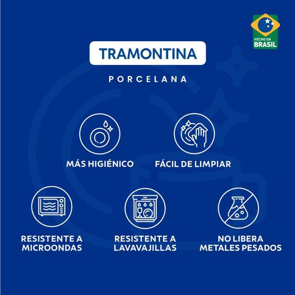 Imagem de Xícara Café Tramontina Leonora em Porcelana 70 ml