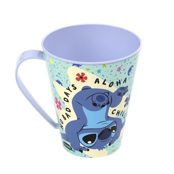 Imagem de Xícara Caneca Infantil Lilo Stitch 360ml para Refrigerante Suco Café Sortida - 1 und