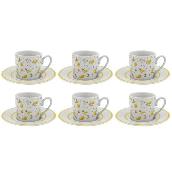 Imagem de Xícara De Café Limone Porcelana 90Ml 6 Peças - Hauskraft