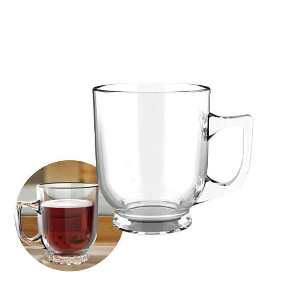 Imagem de Xícara de Café Mini Caneca de Vidro 90ml Orlando Transparente City Glass