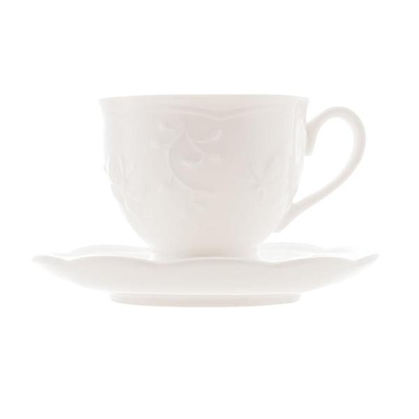 Imagem de Xícara De Café New Bone Butterfly Flower De Porcelana 100Ml - Lyor