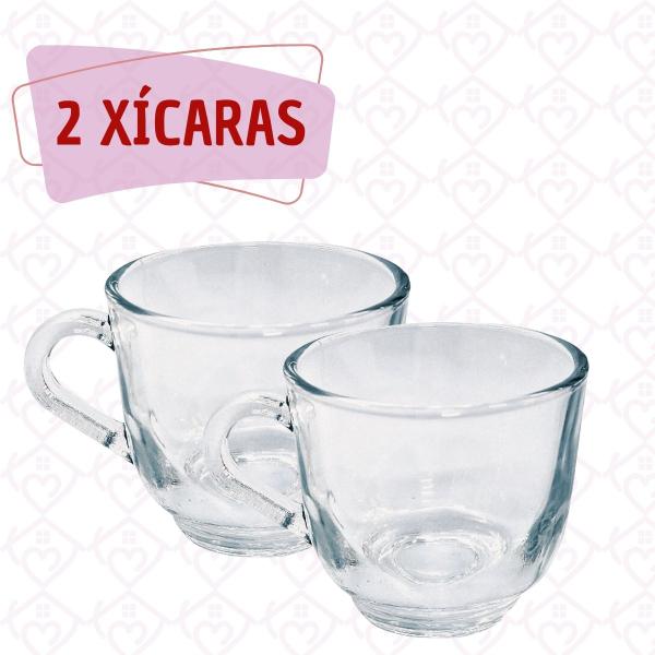 Imagem de Xicara De Cha 150ML Pequeno Vidro Resistente Mesa Posta - 2 UN