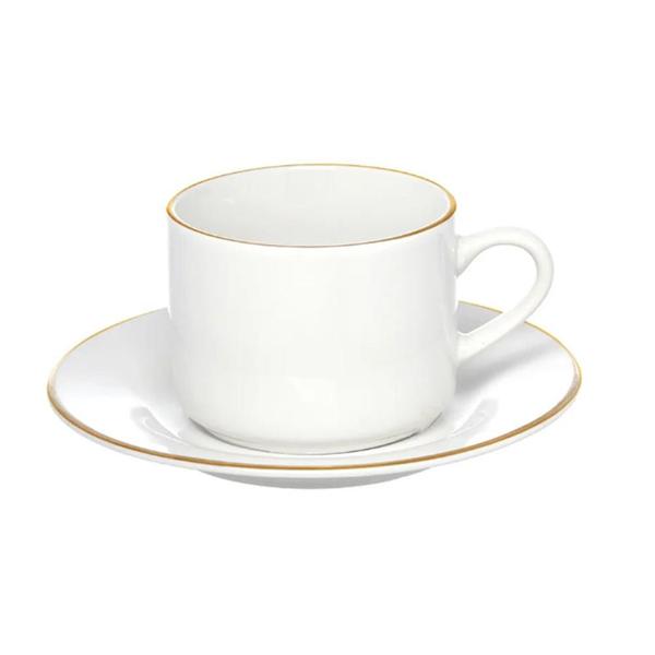 Imagem de Xícara De Chá Royal Com Pires Porcelana 200Ml - Hauskraft