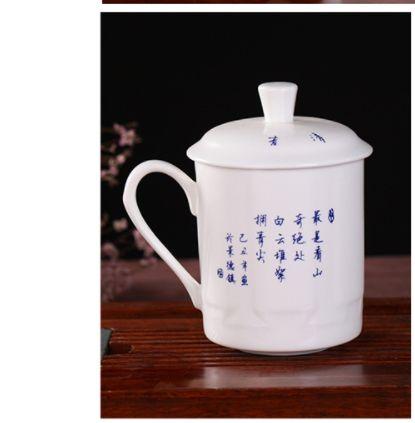 Imagem de Xícara de chá Wokex Chinese Style Bone China Jingdezhen Blue