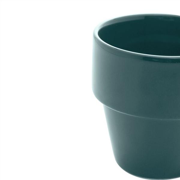 Imagem de XICARA P/CAFE CERAMICA EMPILHAVEL VERDE 90ml