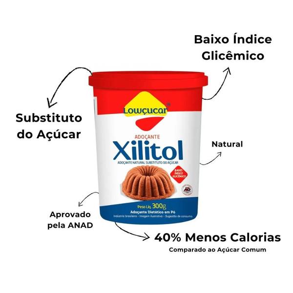 Imagem de Xilitol Adoçante Natural em Pó Lowçucar 300g