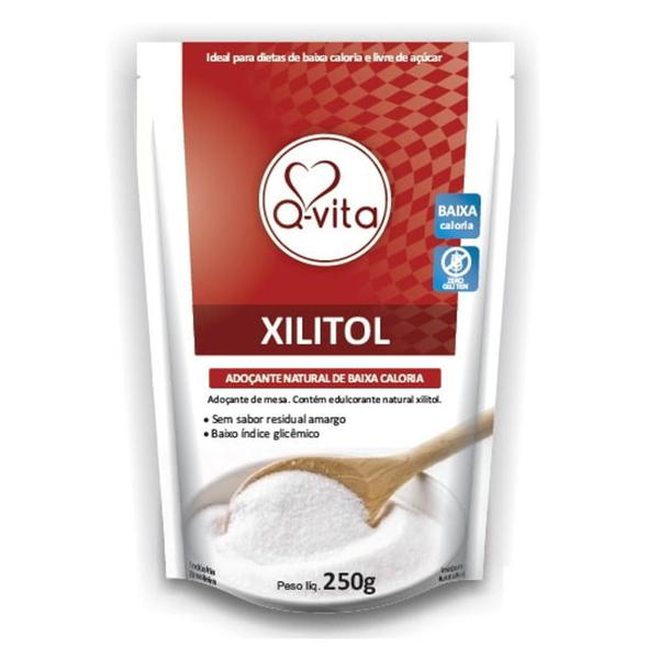 Imagem de Xilitol Q-Vita 250G Kit 4 Unidades