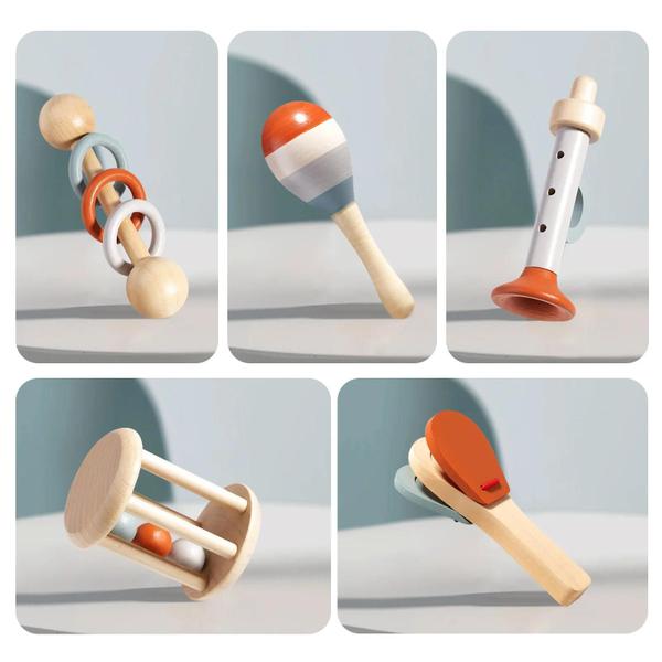 Imagem de Xilofone de Madeira Montessori para Bebês - Instrumento Musical de Percussão