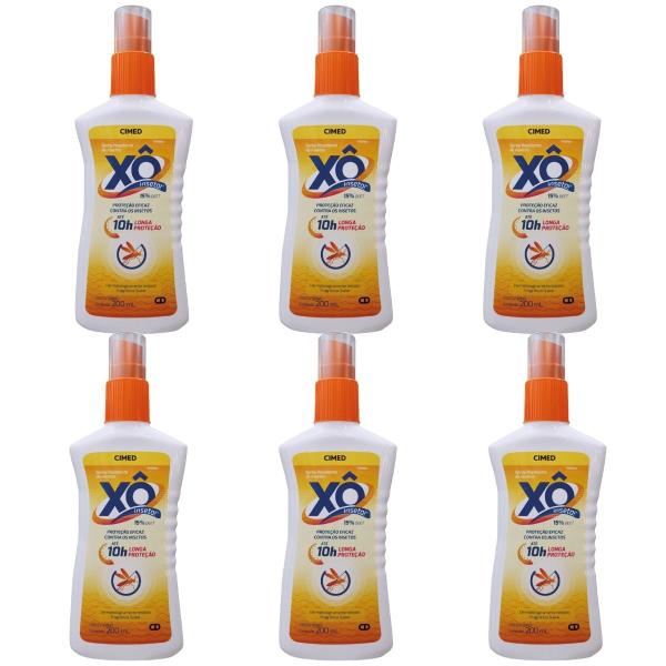 Imagem de Xô Inseto Kit Com 6 Repelentes Cimed spray 200ml