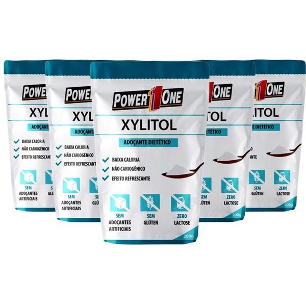 Imagem de Xylitol POWER1ONE 200g (5 pacotes)