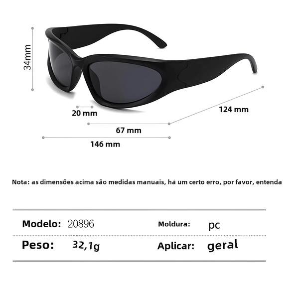 Imagem de Y2K Sports Sunglasses para homens e mulheres, óculos de ciclismo UV400, Novo