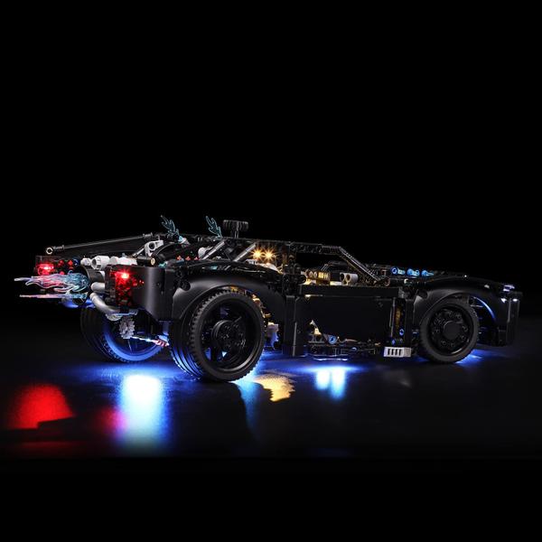 Imagem de YEABRICKS LED Light Kit para Lego - Technic The Batman Batmobile Building Blocks Model, LED Light Set Compatível com Lego 42127 (Lego Set NÃO Incluído)