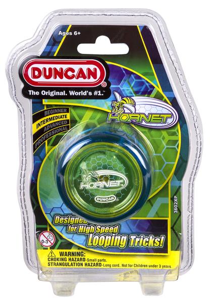 Imagem de Yo-Yo Duncan Toys Hornet Pro Looping Blue com boné amarelo