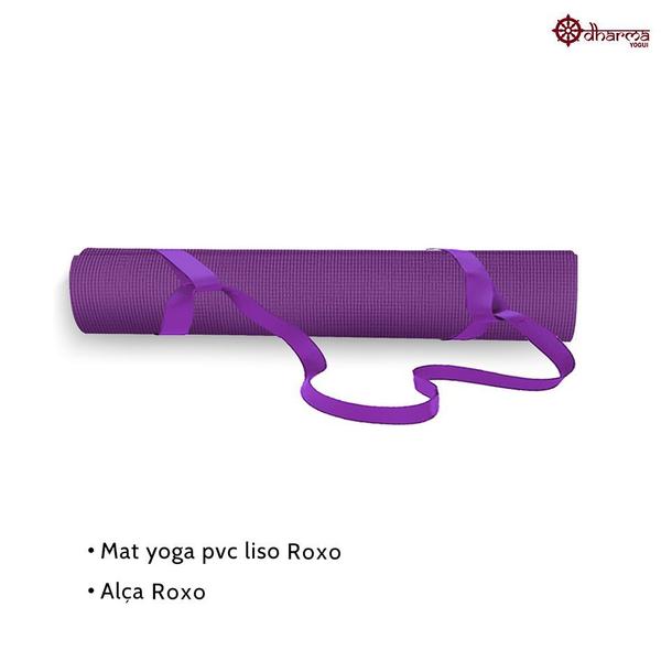 Imagem de Yoga Mat Premium Roxo com Alça de Transporte