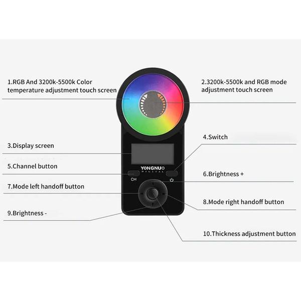 Imagem de Yongnuo Yn360III  Led Iluminador Bastão Colorido Rgb+bateria F970+carregador