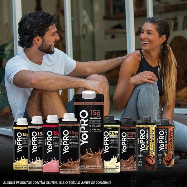 Yopro Bebida Láctea com Morango 15g de proteínas 250ml Imagem de Yopro Bebida Láctea com Morango 15g de proteínas 250ml