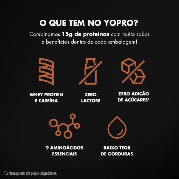 Imagem de YoPRO Bebida Láctea UHT Chocolate 15g de proteínas 250ml