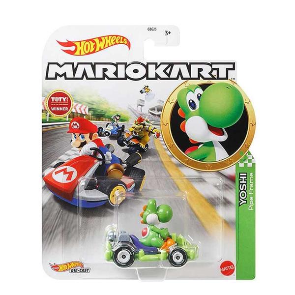 Imagem de Yoshi - Pipe Frame - Mario Kart - 1/64 - Hot Wheels