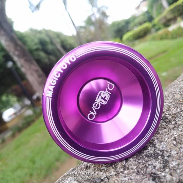 Yoyo Profissional Magicyoyo T5 Roxo Rolamento Côncavo ioiô de alumínio + 5 cordas de yo-yo Imagem de Yoyo Profissional Magicyoyo T5 Roxo Rolamento Côncavo ioiô de alumínio + 5 cordas de yo-yo