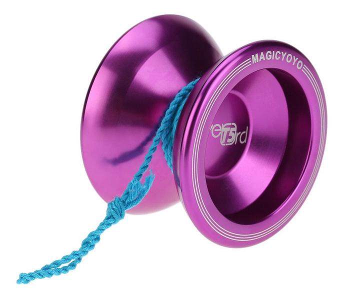 Yoyo Profissional Magicyoyo T5 Roxo Rolamento Côncavo ioiô de alumínio + 5 cordas de yo-yo Imagem de Yoyo Profissional Magicyoyo T5 Roxo Rolamento Côncavo ioiô de alumínio + 5 cordas de yo-yo