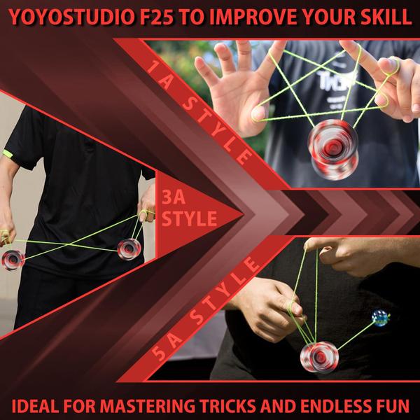 Imagem de Yoyo YOYOSTUDIO F25 Finger Spin Professional com kit de acessórios