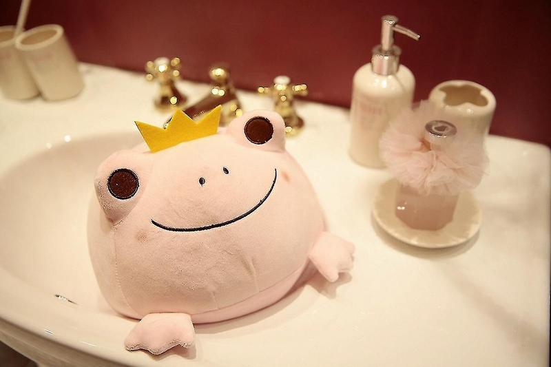 Yyh-cute Plush Crown Frog Stuffed Squishy Animal Toy Abraçando - Shimu Yequyasu - ESG Imagem de Yyh-cute Plush Crown Frog Stuffed Squishy Animal Toy Abraçando
