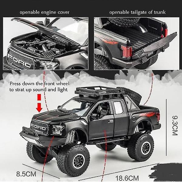 Imagem de Yyh-(g65 Matt Black) 01:32 Ford Raptor F150 roda grande liga leve Di