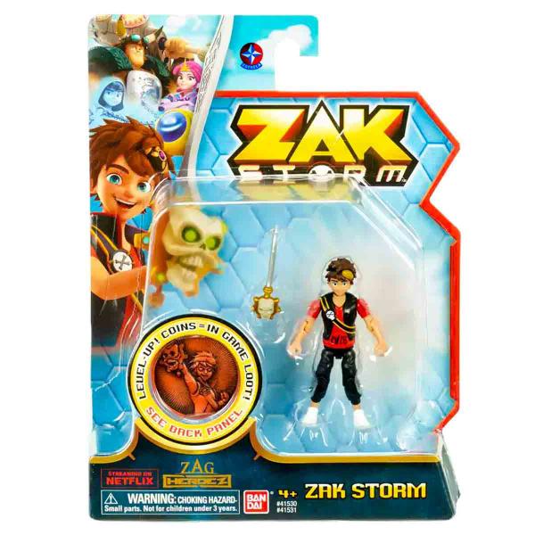 Imagem de Zak Storm Mini Boneco Articulado com Acessórios 7cm - Bandai